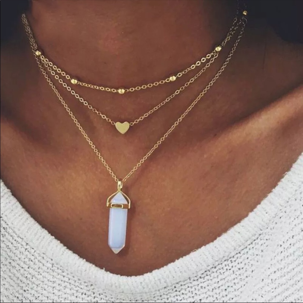 Three Piece Choker with Natura Gem